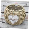 LABRIMP Collapsible Willow Basket Rustic Wicker Flower Planter Decorative Rattan