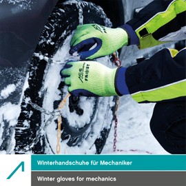 3 Pairs of ACE Frost Winter Work Gloves - Waterproof Thermal Gloves Against Cold - EN 388 & EN 511, blue, ACE-Frost-10