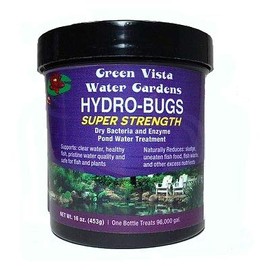 Green Vista Hydro-Bugs Dry Beneficial Bacteria - Super Strength - 16 Ounces - Pond Treatment - Probiotic Treatment Reduces Sludge, Fish Waste - Improves Water Quality, Clarity - Koi, Plant Safe