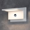 Lustrlach Motion Sensor Outdoor Wall Lights White for House Modern