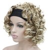 Lydell 12 inch Medium Super Curly Wigs Blonde mix Synthetic