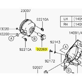 Kawasaki OEM Headlight Replacement Bulb Mule 4010 Teryx 09-15 92069-0019