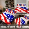 Yopiiefa American Flag Bedding Set 3 Pieces Soft Comforter Cover