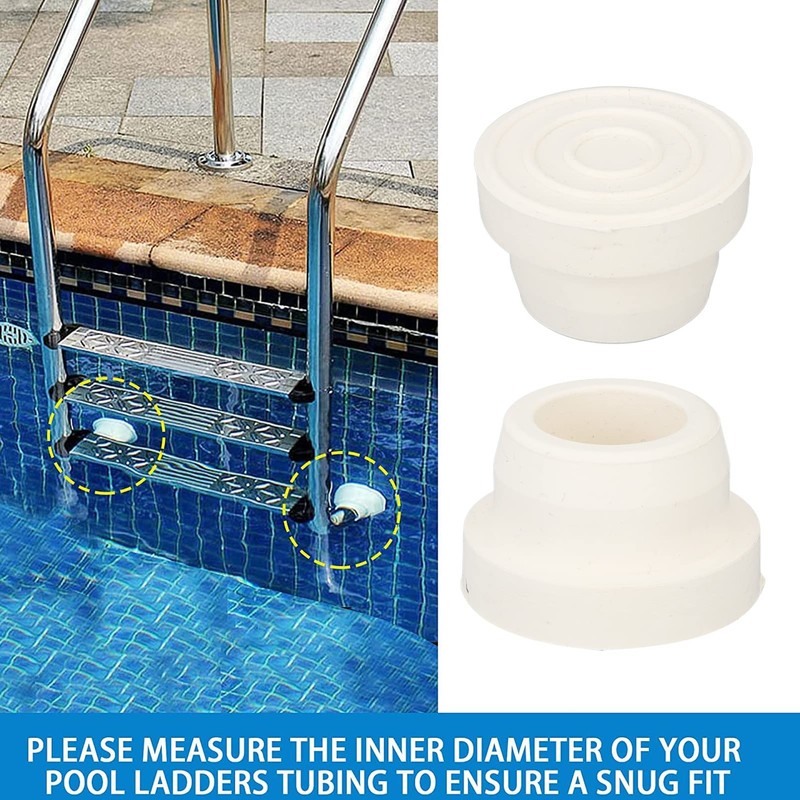 Pool Ladder Bumpers Rubber End Caps Non Slip Protective Cushion