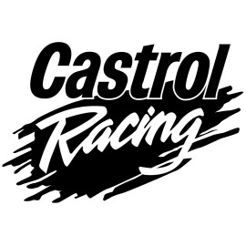 FDC Castrol Motor Oil Racing synthetic Edge vinyl Decal White sticker 11.5''x7.5''