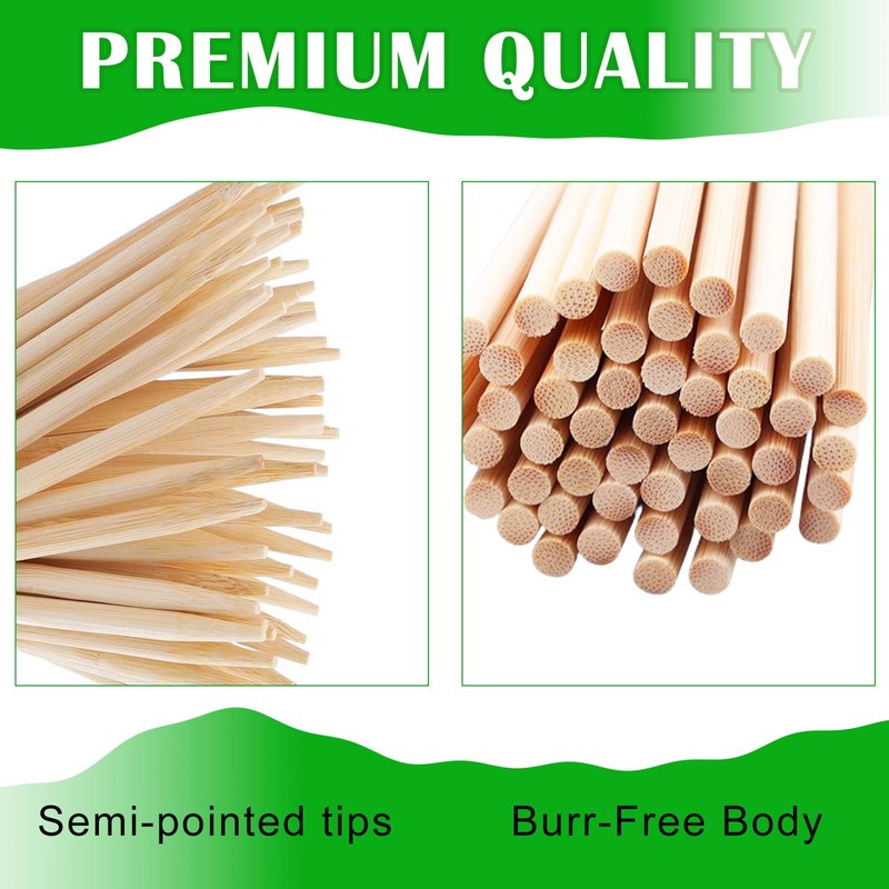 1000 Pack 5.5 Inch Candy Apple Sticks, 6 mm Thick