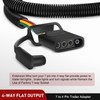 Nilight USCAR 7 Pin to 4-Pin Trailer Wiring Harness Standard