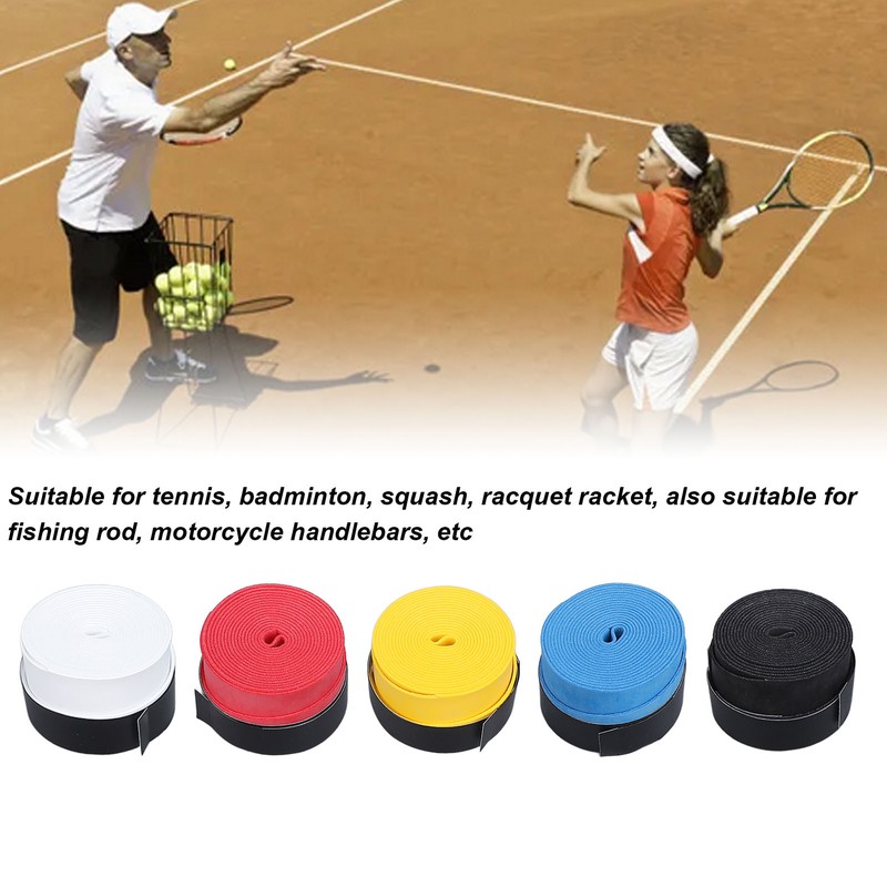 10Pcs Tennis Racket Grip Tape Anti Slip Comfortable Sweat Absorbent