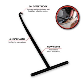 Performance Tool W80629 - Rotor de Freno de 1/2 Pulgadas, Piedra de Bola Flexible de Grano 120, Brake Spring Hook