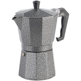 Cucina di Modena Espressokocher Herd: Espresso-Kocher in Hammerschlag-Optik, für 6 Tassen, 300 ml (Espresso Kännchen, spressokocher Outdoor, Wasserkocher)