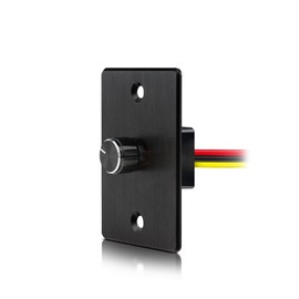 acegoo 12V Dimmer Switch Aluminum RV Light Dimmer High-Side PWM Dimmer, Perfect for Camper Van Boat Trailer Truck Cars, Works with 12V LED Light Fixture, Rotary Dimming (6A-Upgrade)