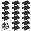 MOROBOR Black Mini Finger Edge Pull, 16pcs Concealed Handle Modern