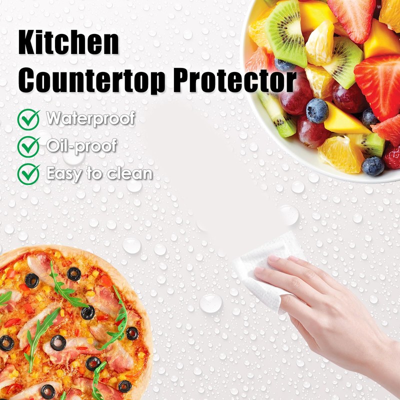 Large Silicone Countertop Protector Mat 15.7x78.7in, Heat Resistant, Nonstick Waterproof