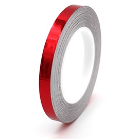 Finest-Filters 7 m Blue Chrome Metallic Stud 6.5 mm Folia GmbH Side Stripes Car Motorcycle Decorative Stripes, blue red