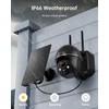 ZUMIMALLSolar Security Cameras Wireless Outdoor with 360° PTZ, 2 Packs