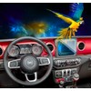 EUEKY 5pcs 2023 Wrangler Screen Protector Nav.&Dash for 2018-2023 Jeep