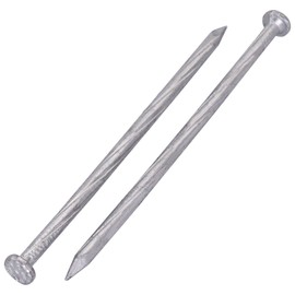 SKIR'CO (Pack of 40) Square Twisted Steel Nails 4.0 x 100mm Galvanized Steel Nails Woodworking Nails Square Twist Nails