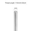 TOP-VIGOR 5Pcs M10-1.5 x 110mm Length Fully Threaded Rod, 304