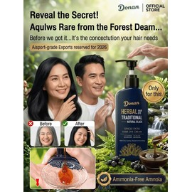 No Brand Hair Dye Hair Color Herbal Plant-Based Long-lasting & Colorfast / Nourishing Scalp Friendly Formula / Home & Salon Use For Men & Women Adults