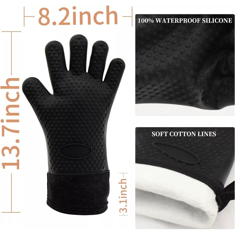 Nexgrill NEW! Grilling Gloves in Black Silicone