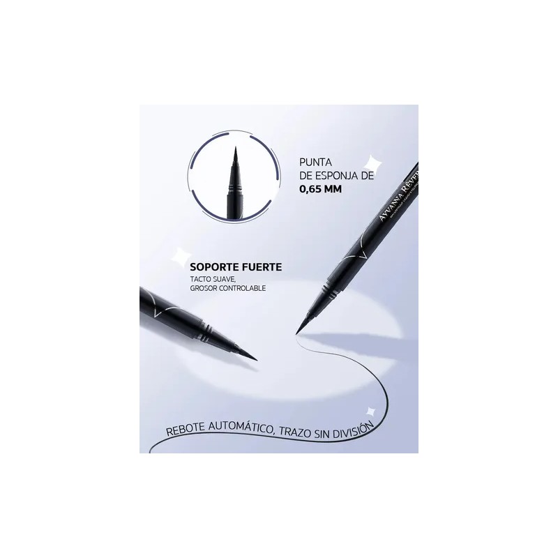 Delineador Para Ojos Ayvanna Rêver Líquido Mate Natural Negro Liso