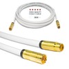 Sterndiscount 0.5 m TV Antenna Cable IEC Connection Cable Coaxial