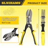 SLNIHAMS 5-Blade Hand Crimper Sheet Metal Tools, Hvac Tool for