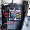 FELTECHELECTR 6 Ways LED Indicator Fuse Box Holder for Automotive