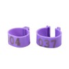 100pcs/bag 16mm 001-100 Numbered Plastic Rings for Poultry, Chickens, Ducks,