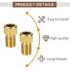 10 PCS Valve Core Pump Adapter Solid Brass Presta Valve