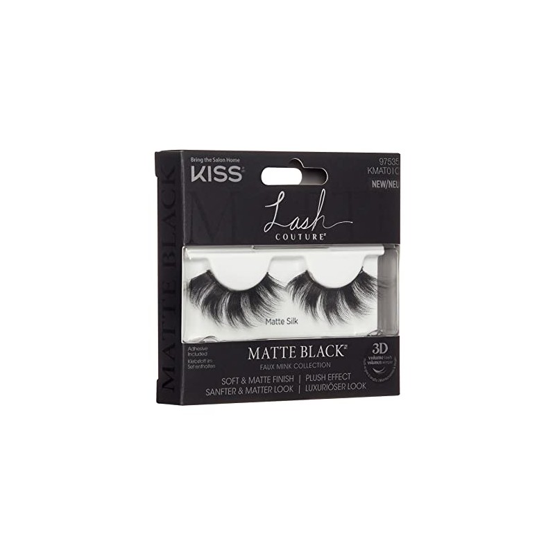 KISS Lash Couture Matte Black Collection Lashes - Matte Silk