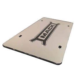 Mack Trucks Silver Acrylic Laser Cut Mirrored Novelty Vanity License Plate