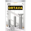 ORTAVA Pack of 20 M5 x 10 Countersunk Screws Flat