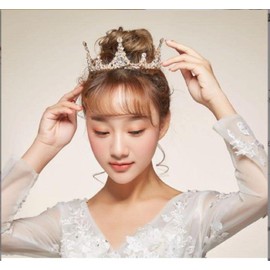 J's select Tiara, Crown, Hair Accessory, Hair Ornament, Wedding, Bride, Party, Rhinestone, Rhinestone