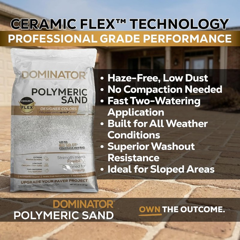 40 Pound Midnight Black DOMINATOR Polymeric Sand with Revolutionary Ceramic
