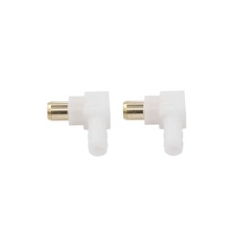 MOTOKU Pack of 2 Pcs Carburetor Fuel Fitting Elbow Carb Hose Connector for Briggs & Stratton Engine Snowblower Lawn Tractor Generator 692317 493496 494451 Yardbird Chipper