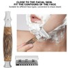 Professional Men Bamboo Handle Manual Shaver Portable Beard Body Hair