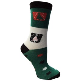 Yacht & Smith Womens Christmas Socks, Novelty Holiday Socks, Fun Colorful Festive, Crew, Slipper Socks, 9-11