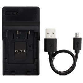 Norifon EN-EL19 USB Charger for Nikon Coolpix S33, S7000, S6900, S2800, S100, S3100, S4100, S4300, S5200, S6500 Camera and More