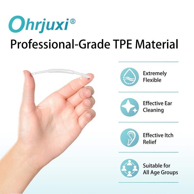 Ohrjuxi Ear Wax Removal Tool - 18 PCS Reusable Ear