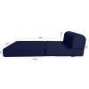 Danfuton Navy Blue Sleeper Chair Folding Foam Beds, Portable Studio