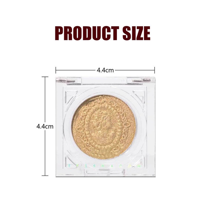 Glitter Gold Eyeshadow Palette, Single Champagne Eye Shadow Cream, Pearlescent