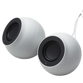 Elecom SP-P10CUSBWH PC Speaker, USB Power, High Output, USB C Connection, 4.4 W, Volume Controller, White