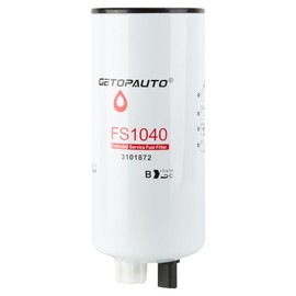GETOPAUTO FS1040 Fuel Filter Water Separator Compatible with Fleetguard FS1040,Baldwin BF1274SP, Donaldson P551047, Luber Finer LFF1007, 3488, Wix 33423