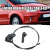 Newnessai CV6Z-16916-A Hood Release Cable Kit, Replacement for Ford Focus