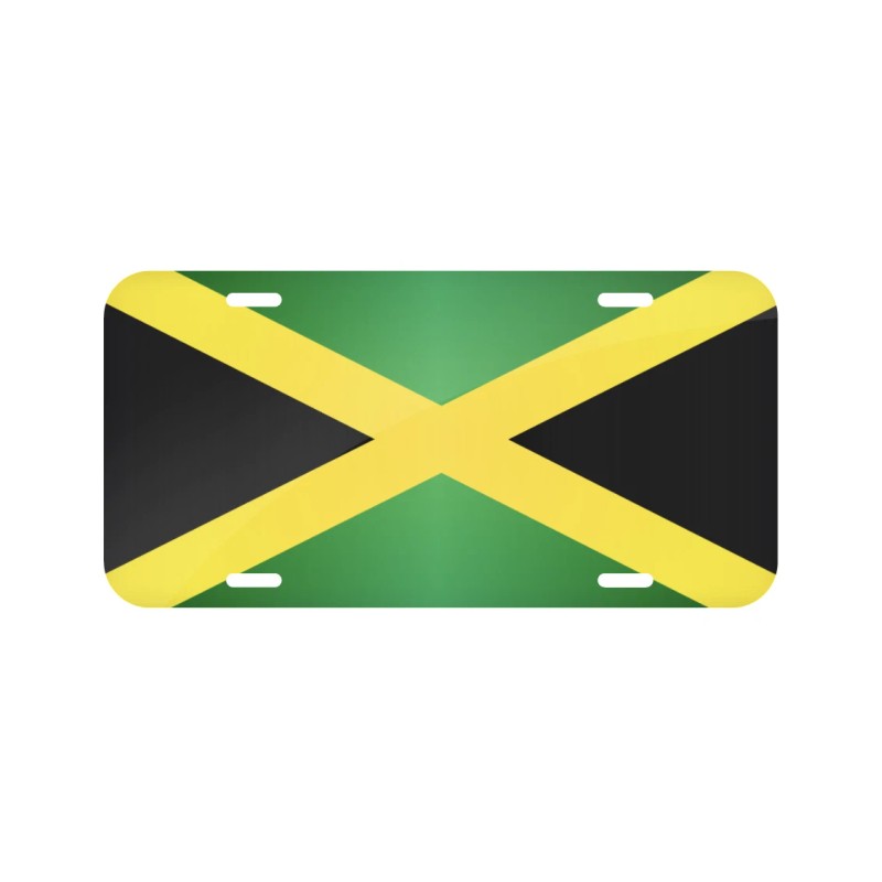 Amel Jamaica Vehicle License Plate Auto Car Rasta Jamaican Flag