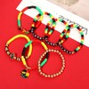 NVENF African Bracelets for Women Juneteenth Bracelets Stackable African Vinyl