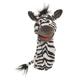 Living Puppets W574 Hand Puppet Zebra Fabric 39 cm White/Black