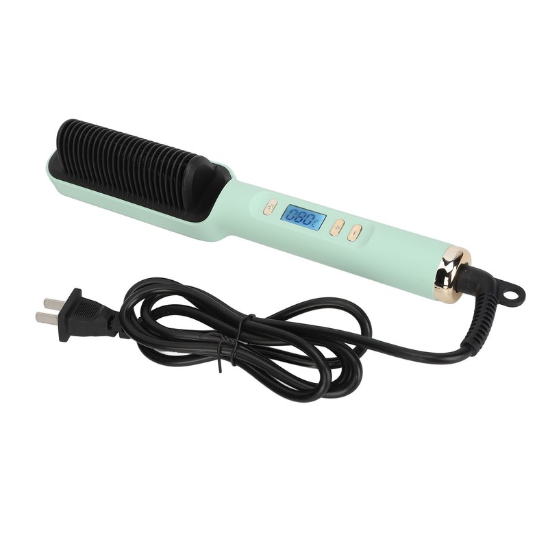Negative Ion Hair Straightener Styling Comb Adjustable Even Heating Straightening