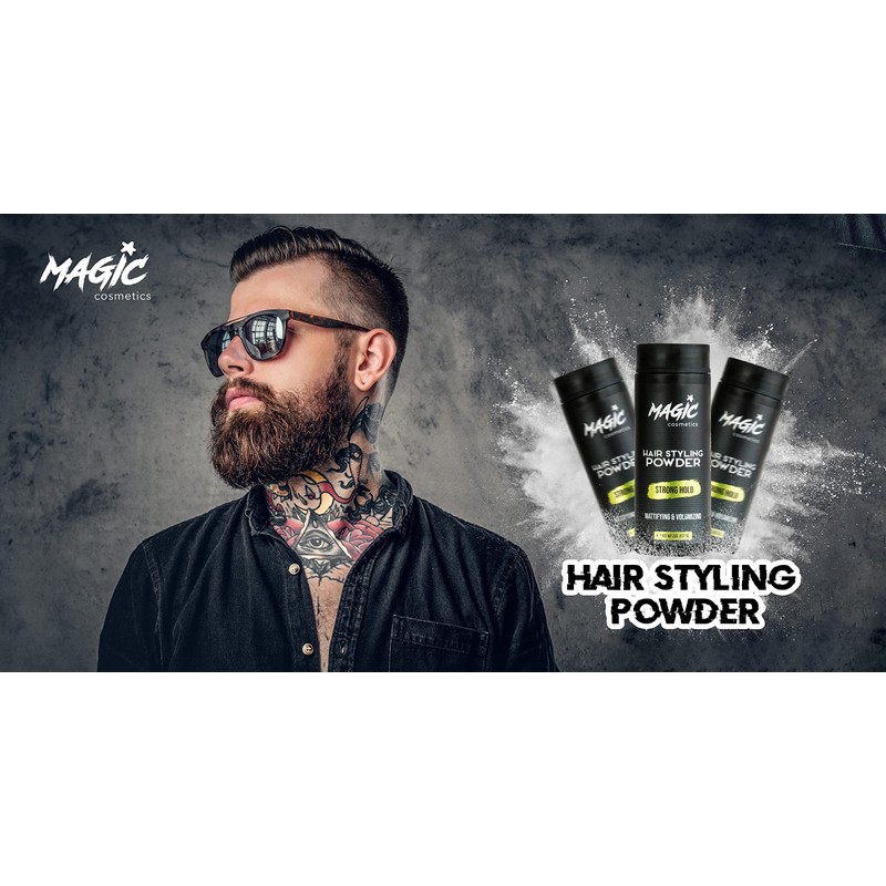 Magic Cosmetics Hair Powder Men | Unisex Root Hair Styling